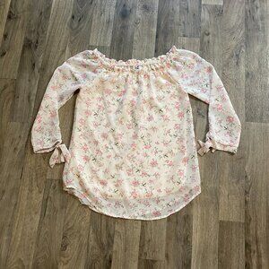 Beautees Floral Blouse Girls Size Small